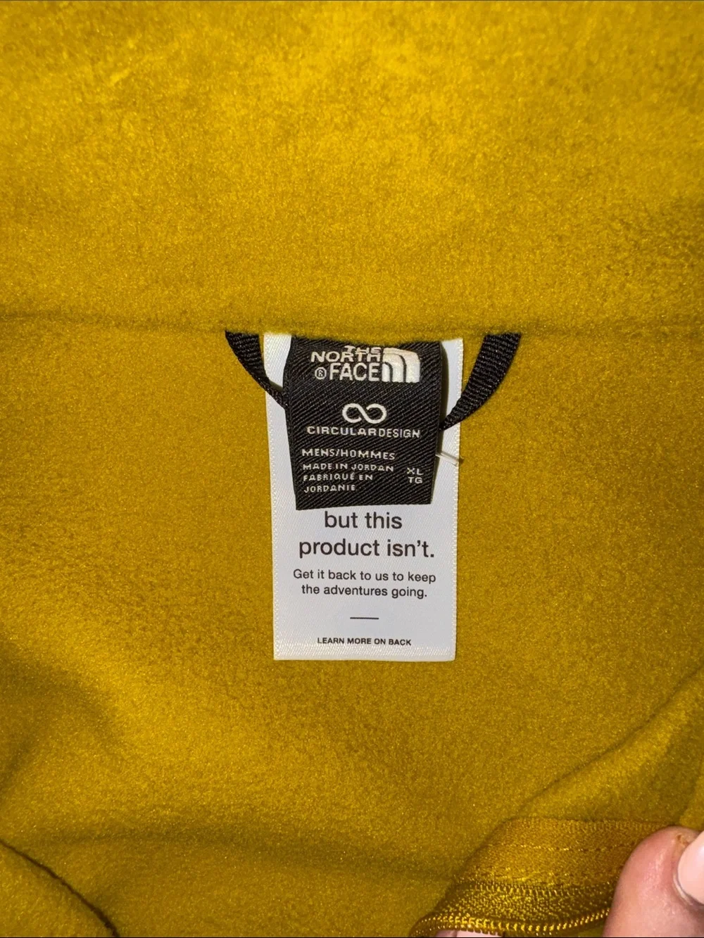 The North Face Men’s Olive Zip-Up Fleece Pullover XL NWOT